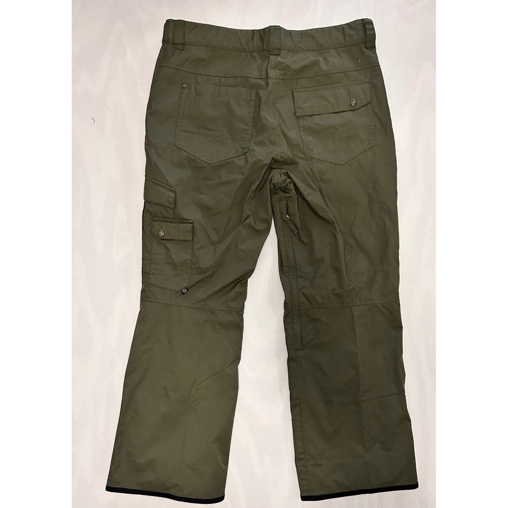 Orage Ski Snow Pants Waterproof Cargo Pockets Olive Green XL